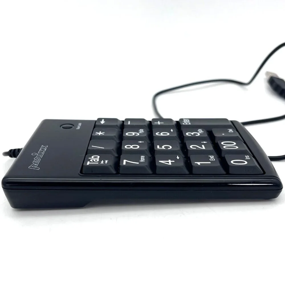 Perixx Peripad-201 Plus USB Cable Numeric External Keypad Large Keys Accounting